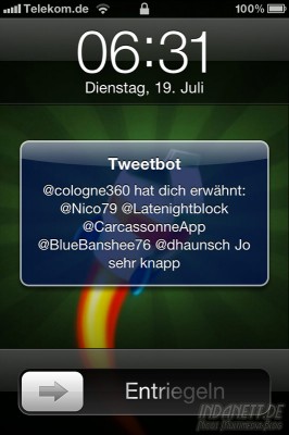 Tweetbot Push-Benachrichtigung