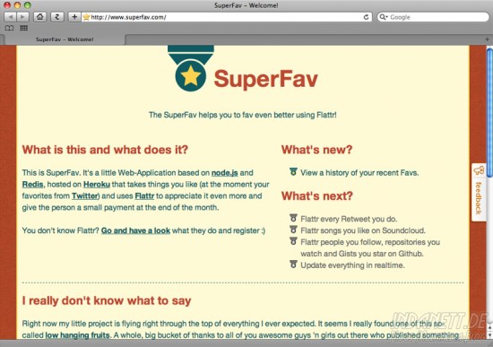 SuperFav-Screenshot