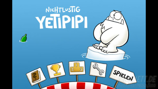 Yetipipi - Startbildschirm