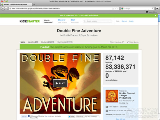 Screenshot Doublefine 2013