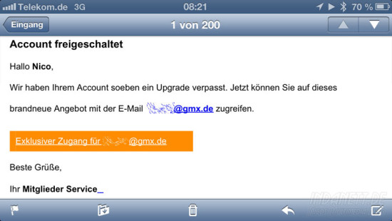 Spam-Mail 1