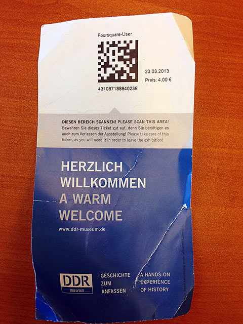 Foursquare DDR Museum - Ticket
