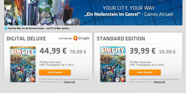 Simcity Origin