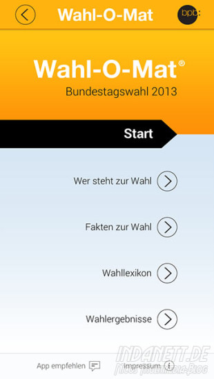 Wahl-O-Mat Start