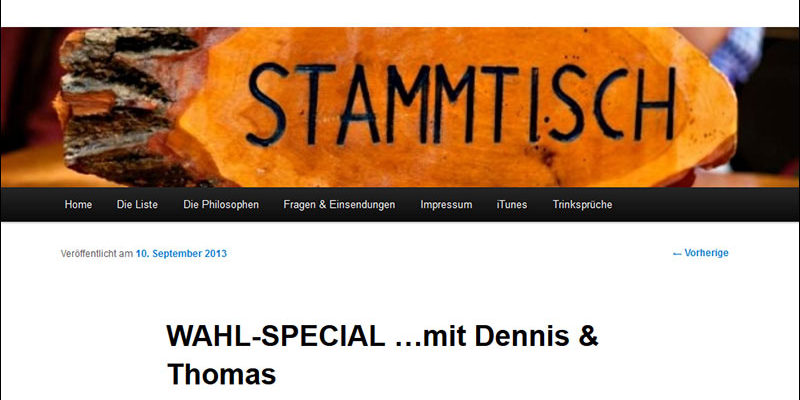 Wahl-Special Stammtischphilosophen