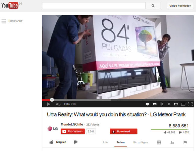 Youtube LG Meteor Youtube LG Meteor