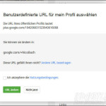 Google URL - URL auswählen
