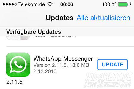WhatApp iOS7 Update WhatApp iOS7 Update