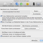 Screenshot iTunes Media Umzug