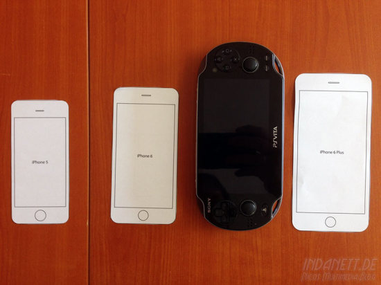 iPhone 6 Größenvergleich mit PSvita