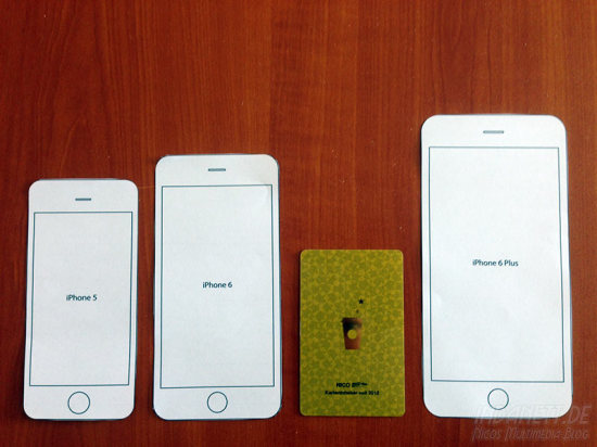 iPhone 6 Größenvergleich mit Starbucks-Card