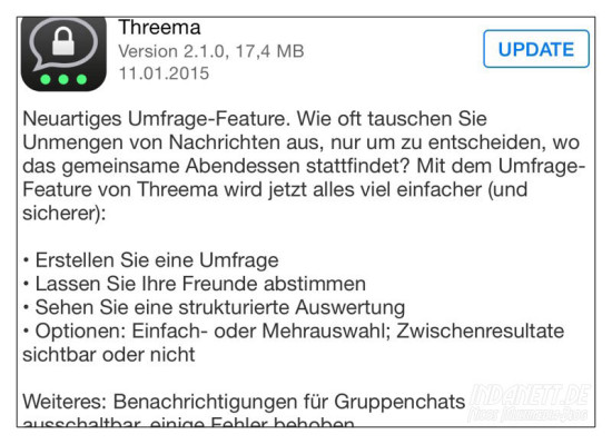 Threema Umfrage-Funktion