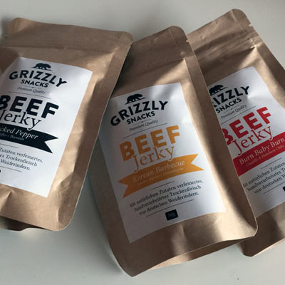 Grizzly Snacks Beef Jerky Artikelbild Grizzly Snacks Beef Jerky Artikelbild