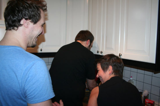 Männerbacken 2013 Spaß in der Küche