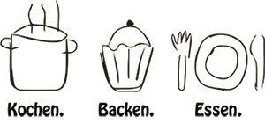 Kochen. Backen. Essen - Logo