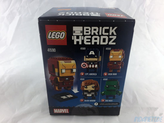 LEGO BrickHeadz Iron Man Verpackung Rückseite