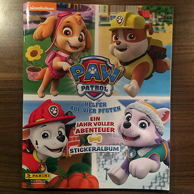 Paw Patrol Stickeralbum Panini Artikelbild
