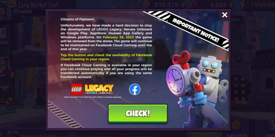 LEGO Legacy Heroes Unboxed – Ende – Artikelbild