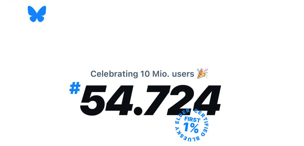 BlueSky 10 Mio. User – Beitragsbild