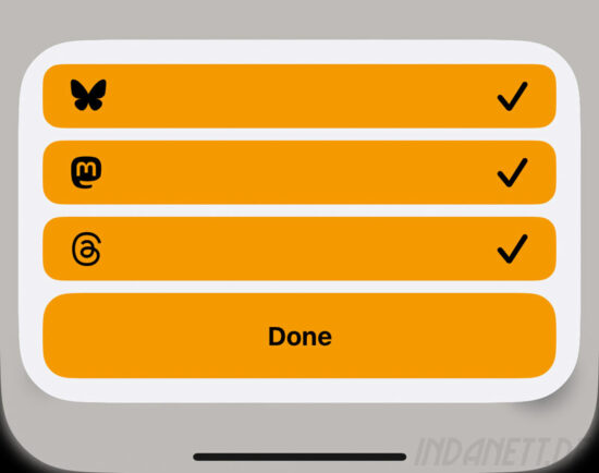 Screenshot Status-Anzeige der Postings, welche verschickt wurden.